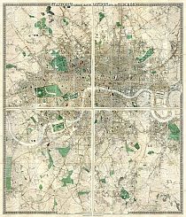 Stanfords Library Map Of London And Its Suburbs 1872